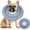 Blue, variant on Dog Recovery Collar, Waterproof Soft Dog Cone After Surgery, Comfy Protective Elizabethan Collar Alternative for Dogs Cats, Adjustable Pet Neck Donut Cone Anti-Licking Biting Wounds