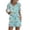 Blue Flower, variant on Womens 2-Piece Pajama Set Soft Short Sleeve Lounge Set with Pocket
