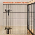thumbnail image 4 of Yaheetech 40" W Industrial Multi-functional Wooden Dog Crate,Rustic Brown, 4 of 7