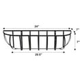 thumbnail image 2 of 24" Traditional Window Box / Wall Trough / Hayrack with Plant Liner, Set of 2, 2 of 4