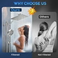 thumbnail image 3 of Doulami Shower Head, 8 inch Rain Showerhead, 10 Stage Shower Filtered , 10 Spray Setting, 3 Mode, 2 in 1 Combo, 3 of 11