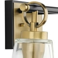 thumbnail image 5 of Cassell Collection Two-Light Vintage Brass Matte Black Luxe Industrial Bath & Vanity Light, 5 of 13