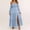 Light Blue, variant on Dresses for Women Long sleeve Midi Solid Off shoulder Casual Dress for Women