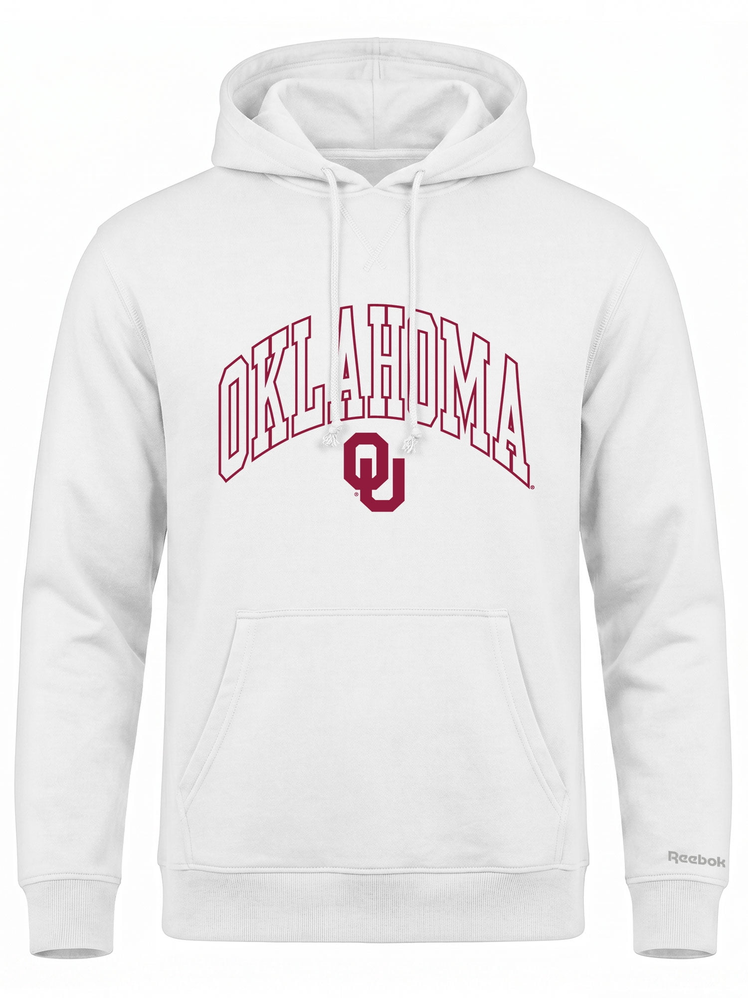 Oklahoma Sooners Reebok Mens White Hooded Sweatshirt