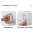 thumbnail image 4 of Adhesive Bathroom Shelf under $5! Yannianjz Bathroom Wall Shelf, Adhesive Floating Shelves, No Drill Storage Shelf for Bathroom, Wall Mounted Organizer Rack, Shower Shelf, Toilet Organizer, 4 of 8