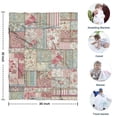 thumbnail image 4 of Pioneer Flower Floral Print Pattern Blanket,Comfortable Soft Flannel Throw Blanket,All Season,Warm Lightweight Blankets for Sofa Bed Couch Living Room Chair,30"x40", 4 of 4