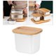 thumbnail image 5 of Recipiente para alimentos frescos perfecl acero inoxidable 304 2900 ml con tapa bambú, 5 of 8