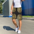 thumbnail image 6 of Sikiie Gold Mandala Mens Pajama Shorts, Lounge Pant, Men's shorts，Sleep Pj Shorts for Men-4X-Large, 6 of 6