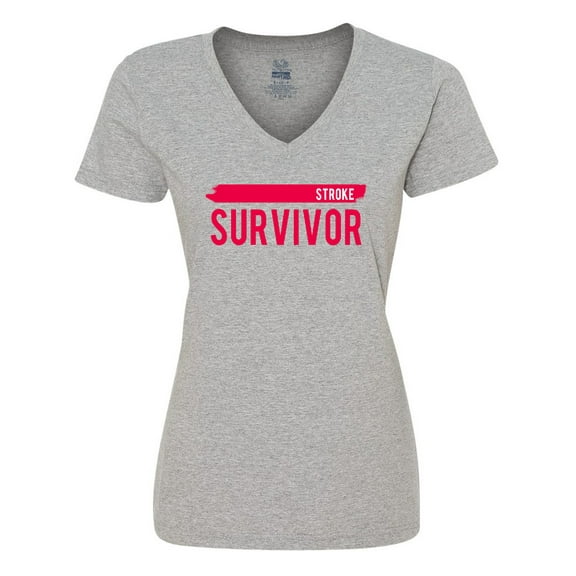 Inktastic Stroke Survivor Women's V-Neck T-Shirt