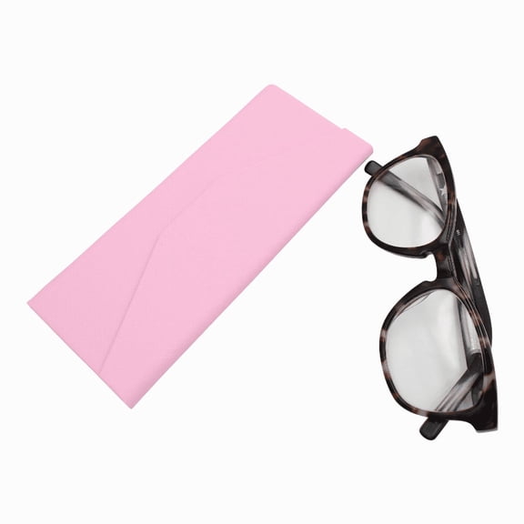 Adorable Solid Color Leather Glasses Case