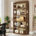 thumbnail image 1 of Tribesigns 6-Tier Bookcase, 70-Inch Tall Freestanding Bookshelf with Storage Shelves, Open Bookcase Wood Display Shelving Unit for Living Room Bedroom, 1 of 8