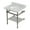 Carrara Marble / Brushed Nickel, variant on Kingston Brass KVPB3030MBB1 Templeton 30" Carrara Marble Console Sink with Brass Legs and Shelf (8-Inch, 3-Hole), Carrara Marble White/Polished Chrome