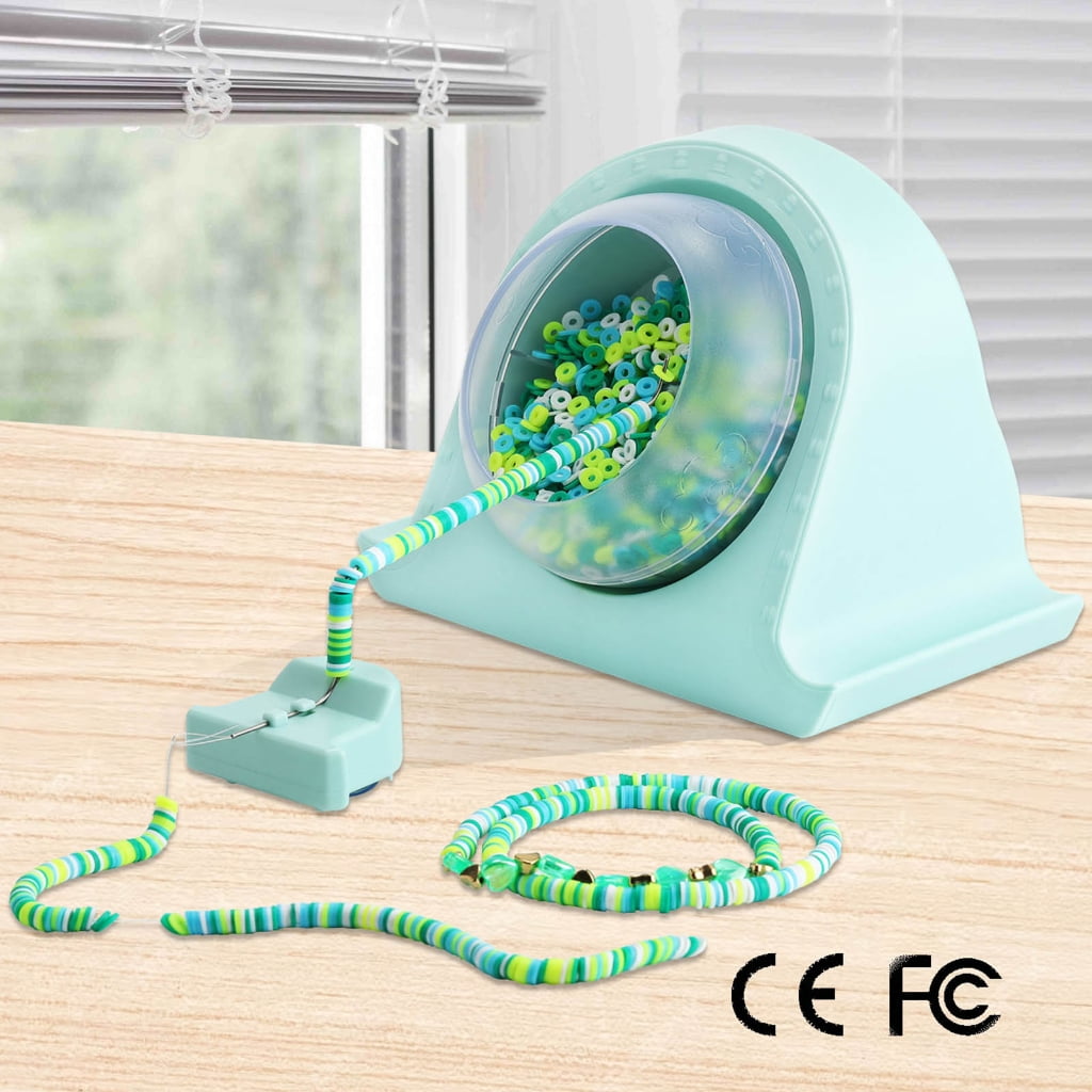 Oasiva Bead Stringing Bowl Set Adjustable Speed Bead Threading Device Electric Beads Spinner Tool Automatic Bracelet Maker