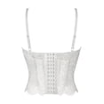 thumbnail image 4 of Miqool Hauts Corset pour Femmes Bustier en Dentelle Soutien-Gorge à Armatures Halloween Exotique Ajusté, 4 of 5
