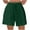 Green, variant on ABATAB Running Shorts for Women Casual Elastic Waisted Shorts Wide Leg Athletic Gym Summer Shorts with Zipper Pockets
