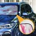 thumbnail image 3 of Universal Fit Accordion Auto Sunshade Windshield Sunshade 53'' x 23.5'' Seamless Pink Heart Pattern, 3 of 8