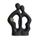 thumbnail image 2 of Figura de pareja, artesanía artística, figura abstracta romántica, escultura, adorno de escritorio Negro, 2 of 9