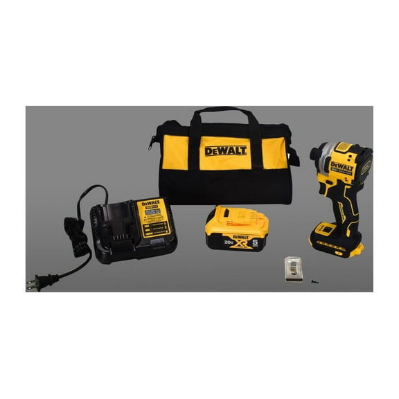 DeWalt DCF850P1 20V 1/4" Cordless Impact Driver Kit w/ Battery, Charger and Bag