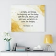 thumbnail image 2 of Scripture Walls  I Am Alpha and Omega Revelation 1:8 Bible Verse Canvas Christian Wall Art Ready to Hang Unframed, 2 of 6