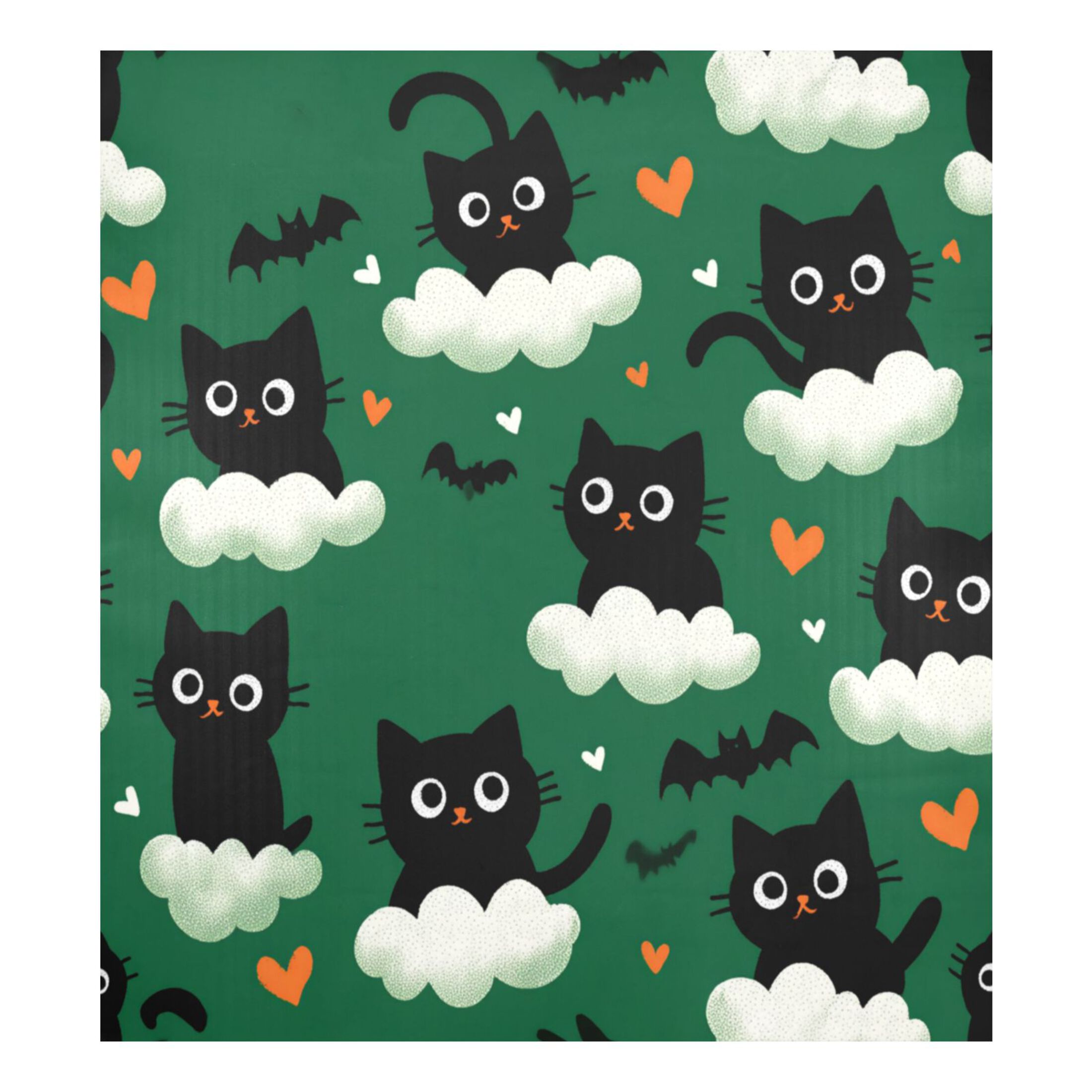 Dishwasher Magnetic Refrigerator Magnet Cover Sticker Home Decorative 23"x26" Black Cats and Bats