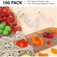 thumbnail image 5 of Althee 400 Pieces Tasting Mini Spoons Disposable Dessert Appetizer Plastic Asian Soupcompatible Party Gift-H, 5 of 5