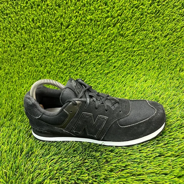 New Balance 574 Mens Size 6 Black White Athletic Running Walking Shoes Sneakers