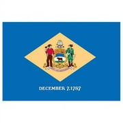 Valley Forge Delaware Nylon Flag 10.5in x 8.5in