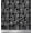 Black, variant on Soimoi Silk Fabric Leaves & Floral Block Print Fabric by The Yard 42 Inch Wide