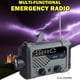 thumbnail image 1 of Linterna de lámpara de lectura de emergencia AM FM de radio de manivela solar portátil Universal Accesorios Electrónicos, 1 of 9