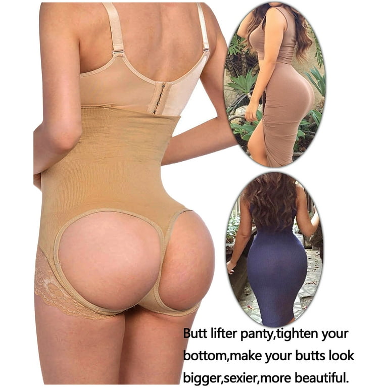 Women's Hourglass Figure Butt Lifter Shaper Panties Tummy Control High  Waisted Body Shaper Panties Underwear Beige at  Women's Clothing store