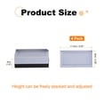 thumbnail image 2 of Uxcell 4Pcs Rectangle Bed Risers, 1.6" L-Side Heavy Duty Adjustable Furniture Risers for Bed Sofa Table and Couch Lift (Gray), 2 of 7