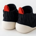 thumbnail image 4 of Ferjadq Baby Knit Upper Non‑Slip Soft Sole Sock Shoes Infant First Walking Walk Wear Socks Black,6-9 Months, 4 of 7