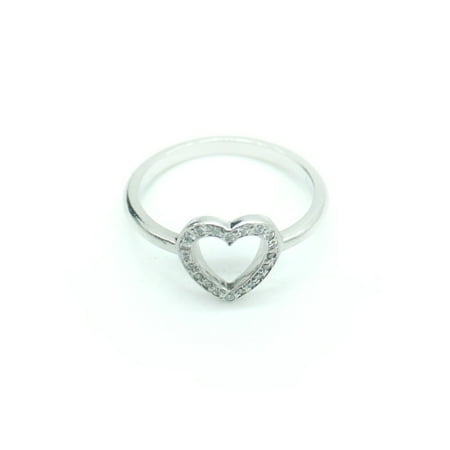 Pre-Owned TIFFANY & Co. Tiffany sentimental outline ring diamond Pt950 about 10 (Good)