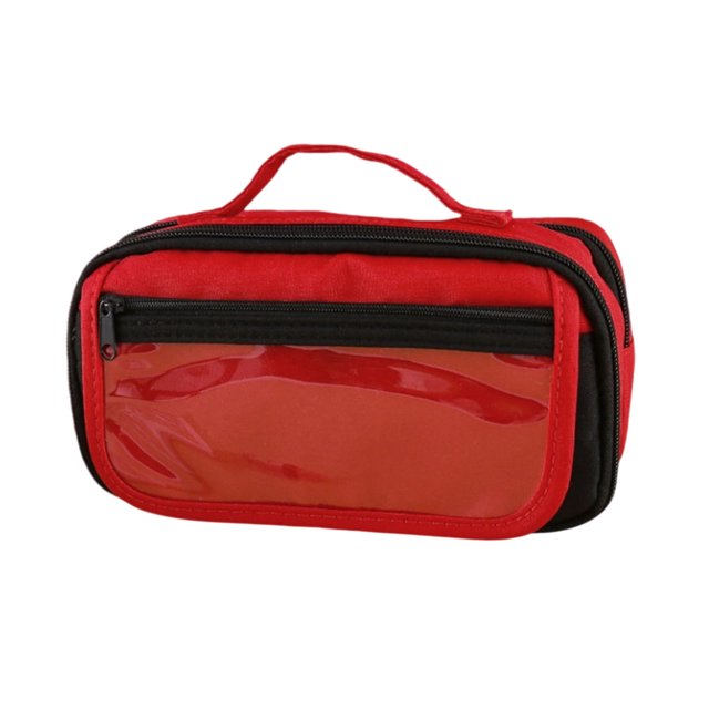 PEONAVET Stationery Storage Large Capacity Pencil Case Flip Cover Stationery Box Multifunctional Transparent Pencil Case