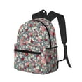 thumbnail image 6 of Wukai Daisies Flowers Versatile Backpack:Spacious,Organized,Comfortable,Ideal for Travel and Everyday Use with Multiple Pockets and Padded Straps, 6 of 8