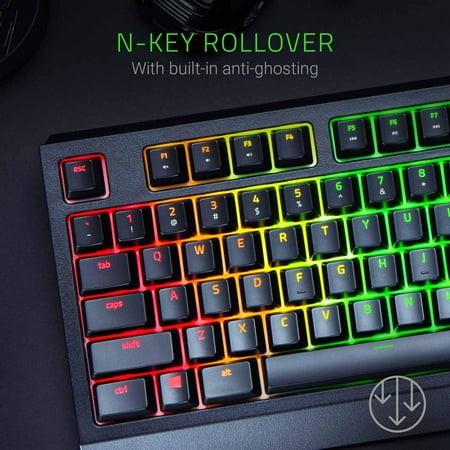 Razer - BlackWidow Wired Gaming Mechanical Green Switch Keyboard with RGB Chroma Backlighting - Black