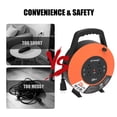 thumbnail image 5 of Hongyi 25ft Extension Cord Reel with 4-Outlets, 16AWG x 3C,SJT,Orange, 5 of 8