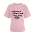 thumbnail image 3 of Camiseta de mujer Camisetas divertidas y lindas de manga corta Camiseta con estampado divertido Camiseta con estampado de letras Tops Blusa Regalo para mujeres OAVQHLG3B Store lin121212, 3 of 3
