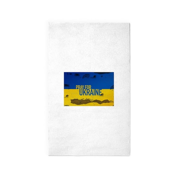 CafePress - Pray For Ukraine Sweatshirt, Stand - 3'x5' Decorative Area Rug, Fabric Throw Rug
