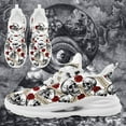 thumbnail image 7 of Coolcustomize Women's Skull & Rose Running Shoes Trendy Floral Sneakers with Cool Design Comfort Breathable Mens Athletic Gym Walking Shoes, 7 of 7