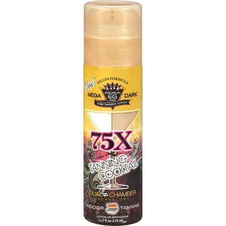 European Gold 75x Tanning Cocktail Tanning Lotion, 7 (Best Tanning Lotion For Tattoos)