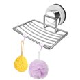 thumbnail image 3 of Bewildely Jabonera con ventosa de acero inoxidable, bandeja de drenaje para jabón, baño, cocina, agujero libre, soporte profesional para Juegos de accesorios de baño, 3 of 6