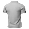 thumbnail image 3 of 4th Of July Polo Shirts Men American Flag Print Lapel Collar Short Sleeve V Neck T-Shirt United States Patriotic Star Relaxed Fit Summer Tshirts, L, #01 Light Gray, 3 of 4