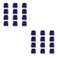 thumbnail image 4 of pitrice 1/2/3 12pcs Salon Chaud Rouleau Colorant Perm Isolation Clips Pinces Multi-Dentées Outils de Coiffure Imperméables Accessoires de Cheveux Violet 2PCS, 4 of 6