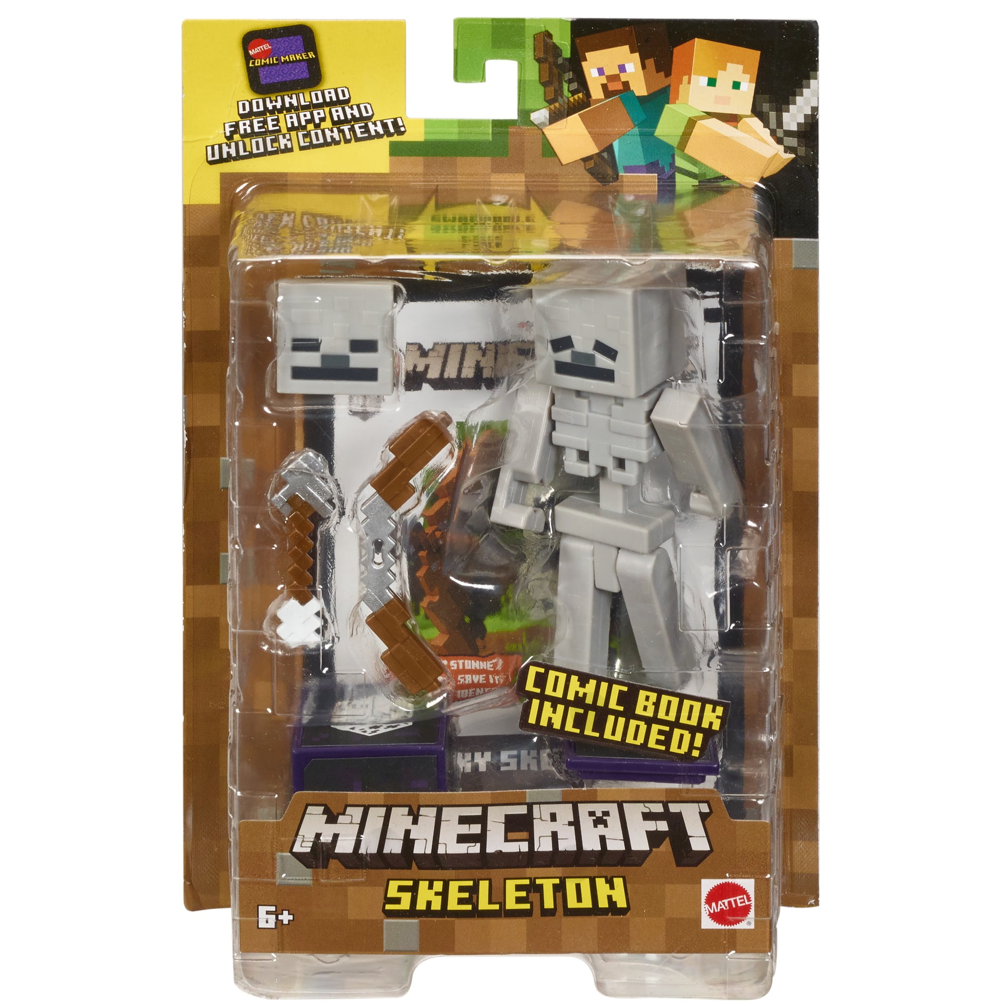 minecraft skeleton action figure