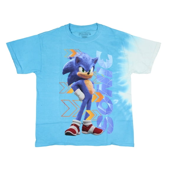 Sonic The Hedgehog 2 Boys' Hands On Hips Sonic Pose Kids Graphic Print T-Shirt