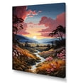 thumbnail image 2 of Designart "Sunrise Over The Countryside In Provence" Countryside Wall Decor, 2 of 7