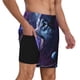 thumbnail image 2 of Balery Feathered Wolf Bañador para hombre, shorts de playa de secado rápido con entrepierna y forro de compresión-Large, 2 of 6