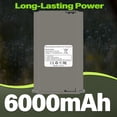 thumbnail image 5 of 1 Pack 6000mAh Rechargeable Camera Battery, Compatible with Tactacam Reveal Ultra, X Gen 2.0, Gen 3.0, X Pro, Pro 3.0, SK, XB, X Hunting Cellular Trail Camera, 5 of 6