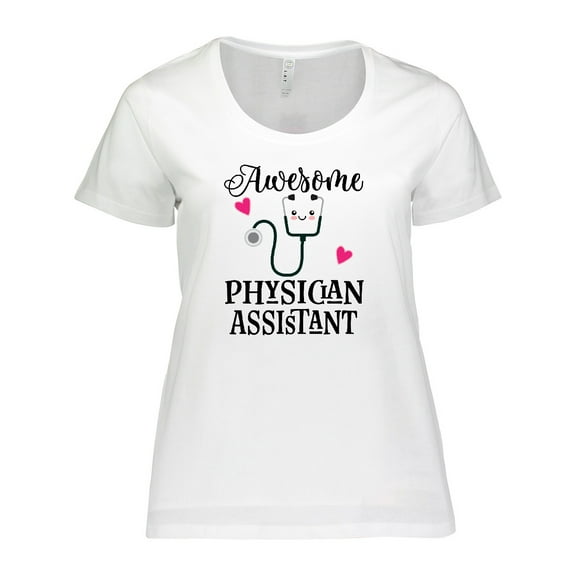 Inktastic Awesome Physician Assistant Gift for PA Women's Plus Size T-Shirt